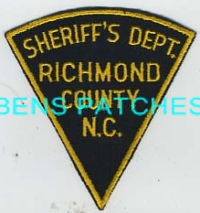 NORTH CAROLINA,A,RICHMOND COUNTY SHERIFF 1B